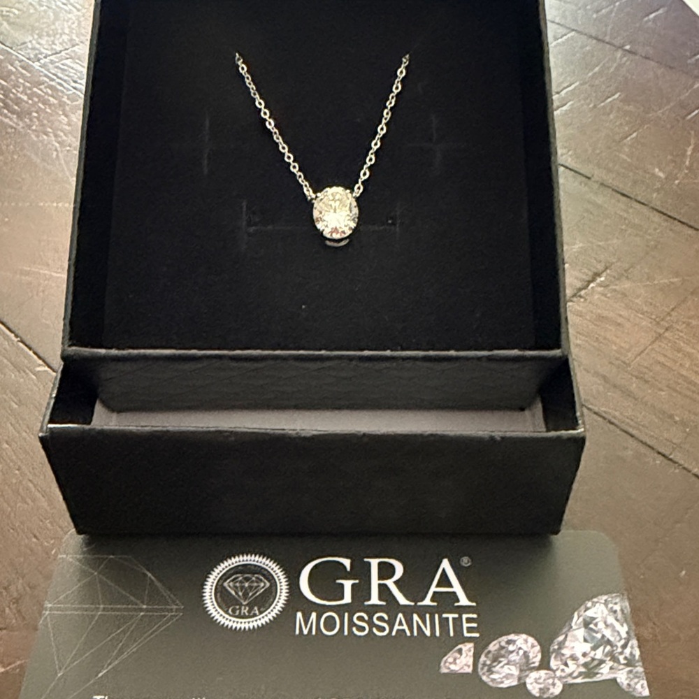 2 ct. Moissanite Silver Necklace